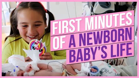 First Minutes Of A Newborn Babys Life Youtube