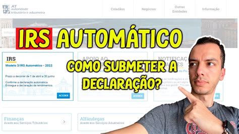 Como Declarar Irs Em Portugal De Forma Autom Tica Youtube