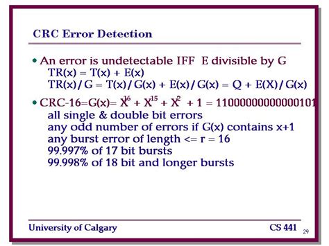 CRC Error Detection