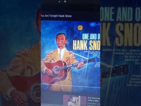 I Wonder Where You Are Tonight Hank Snow YouTube