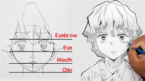 How To Draw Zenitsu Agatsuma Easy Step By Step Kimetsu No Yaiba Eye