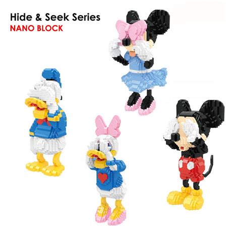 Jual Nano Block Hide And Seek Mickey And Minnie Mouse Mainan Balok