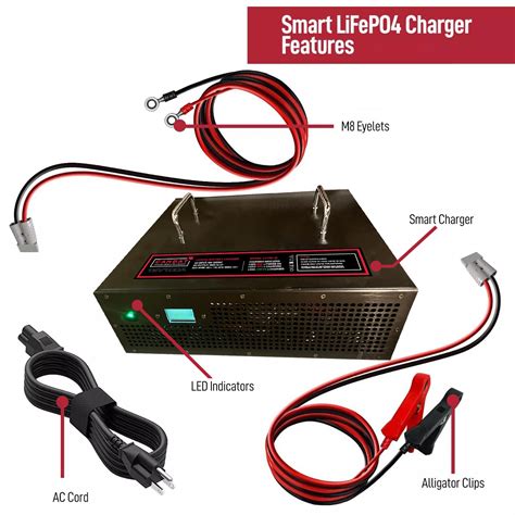 12v 100a Lithium Battery Charger Lifepo₄ Free Shipping Canada