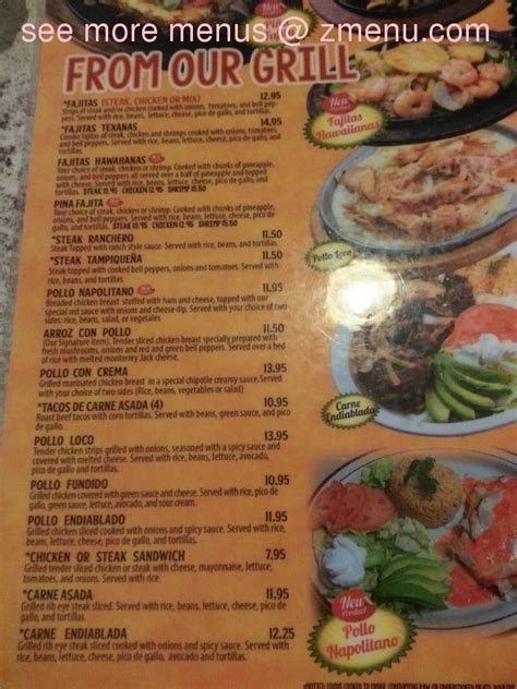 Menu At Los Arcos Restaurant Gastonia E Franklin Blvd