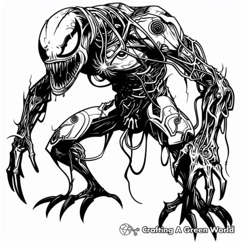 Symbiote Coloring Pages Free And Printable