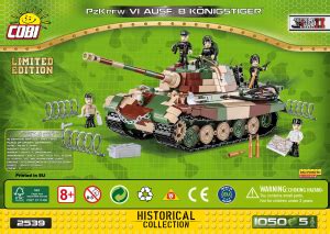 Manual Cobi Set Small Army Wwii Pzkpfw Vi Ausf B Konigstiger