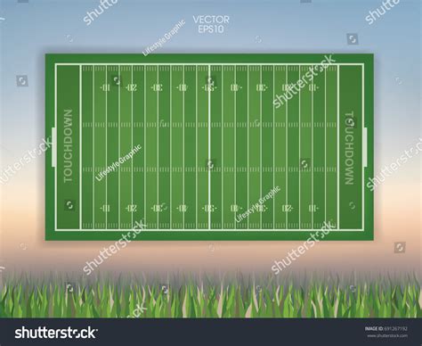 Football Field Background Vector Illustration Stock Vector (Royalty ...