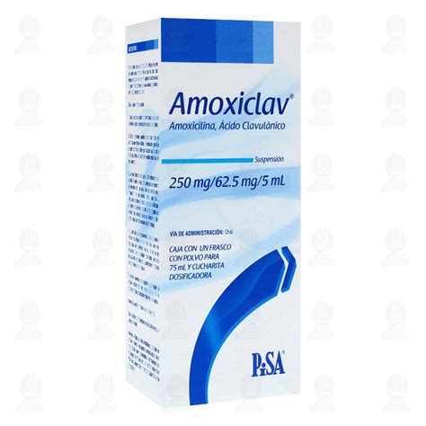 Amoxiclav 250mg 62 5mg 5ml Suspensión 75 ml