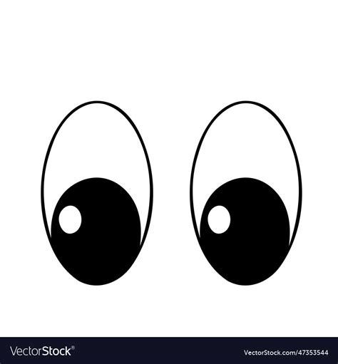 Cartoon eyes image Royalty Free Vector Image - VectorStock