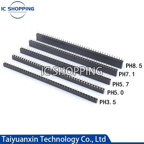 Pcs Mm X P Female Header Connector Single Row Straight