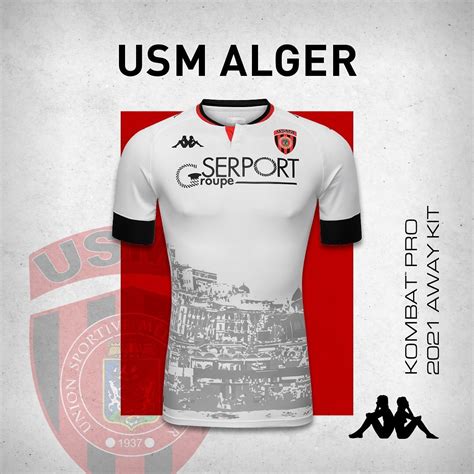 Novas camisas do USM Alger 2021 Kappa » Mantos do Futebol