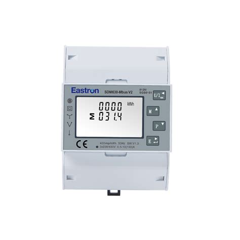 Sdm Mbus V Rs Modbus A Din Rail Three Phase Mid Energy Meter