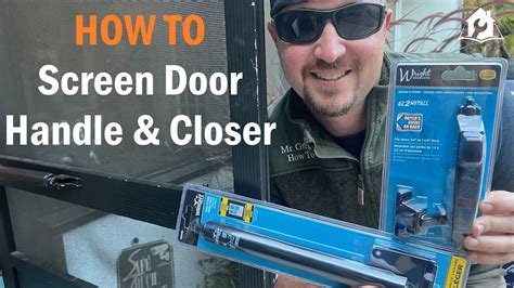 How To Replace Screen Door Hardware Closer And Handle Youtube