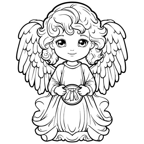 Angel Coloring Pages for Kids : Angels Coloring Book | Made By Teachers