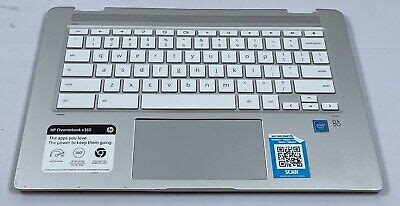 HP 14B CA Genuine Palmrest W Keyboard Natural Silver L73307 001