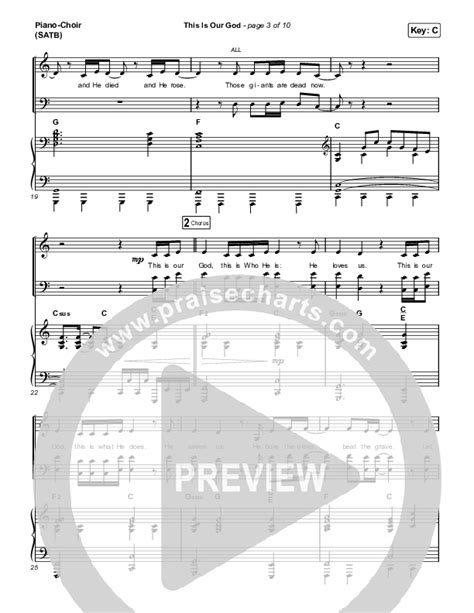 This Is Our God Sheet Music Pdf Phil Wickham Praisecharts