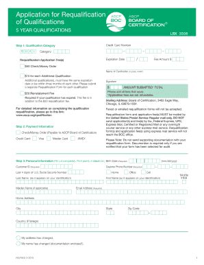 Fillable Online Ascp Application For Requalification Of Qualifications