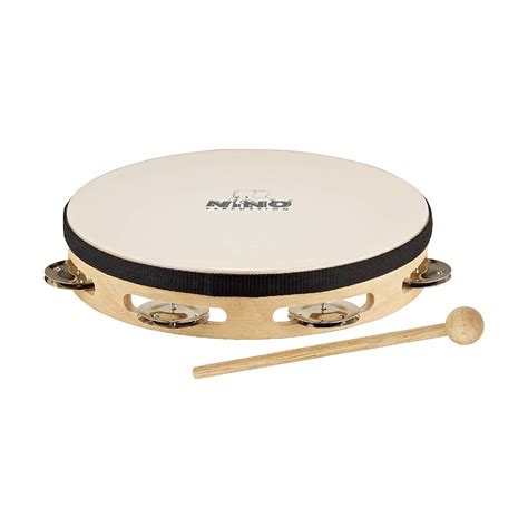 Nino Nino26 Headed Wood 10 Inch Tambourine Doremusic