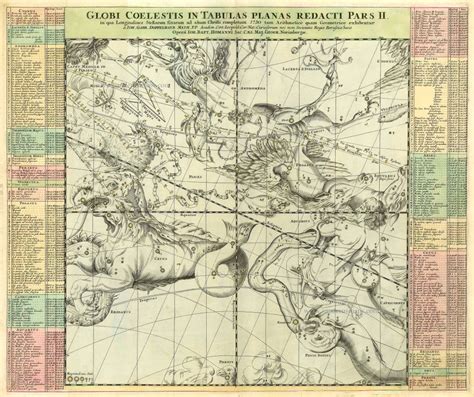 Antique Map Of Andromeda Aries Cetus Pegasus Aquarius By Homann