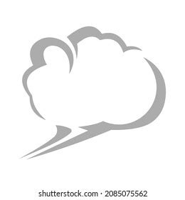 Blowing Cloud Flat Design Cloud Wind Stock Vector (Royalty Free ...