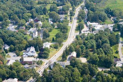 Arial photo of Sturbridge town hall, and Publik House sturbridge.com ...