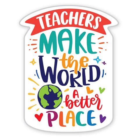 Teachers Make The World A Better Place Lapel Pin With Presentation Card