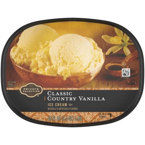 Private Selection Classic Country Vanilla Ice Cream Tub 48 Oz Ralphs