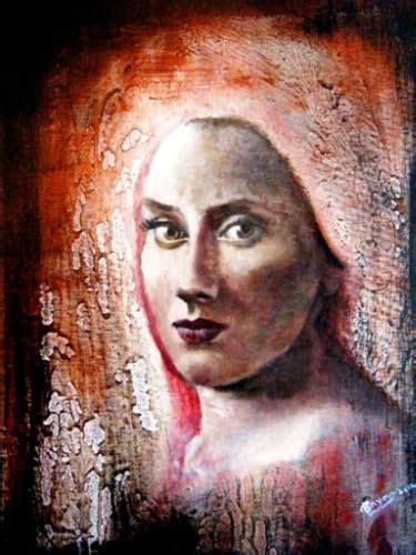 Woman With Scarf Painting Painting Artist Art