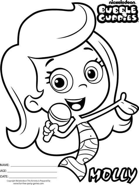 Bubble Guppies Coloring Picture Bubble Guppies Coloring Pages Bubble