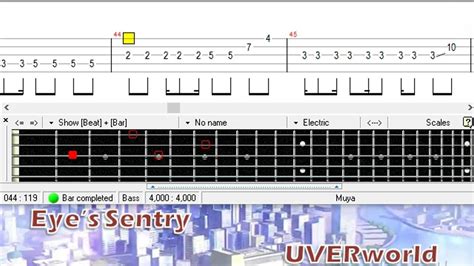 Eye s Sentry UVERworld ベース TAB Bass YouTube