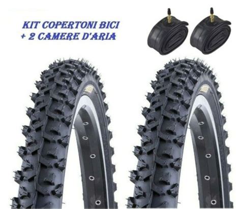 Kit Pneumatici Camere D Aria Mtb Bici Bicicletta X Mtb