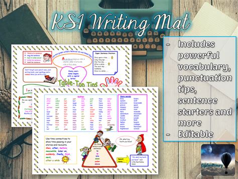 Double Sided Y1 And Y2 Writing Mat Teaching Resources