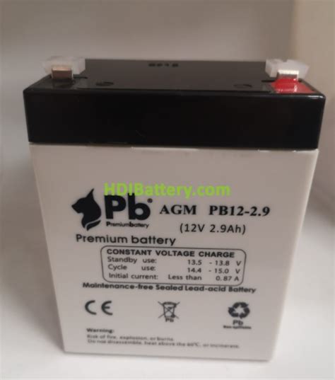 Bater A De Plomo Agm Premium Battery Pb Voltios Amperios