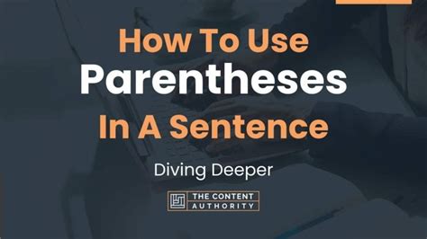 How To Use Parentheses In A Sentence Diving Deeper