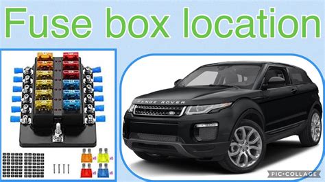 The Fuse Box Location On A 2017 Land Rover Evoque Youtube