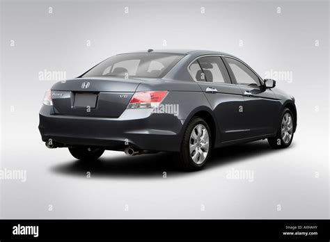 2008 Honda Accord Ex L V6 In Gray Rear Angle View Stock Photo Alamy