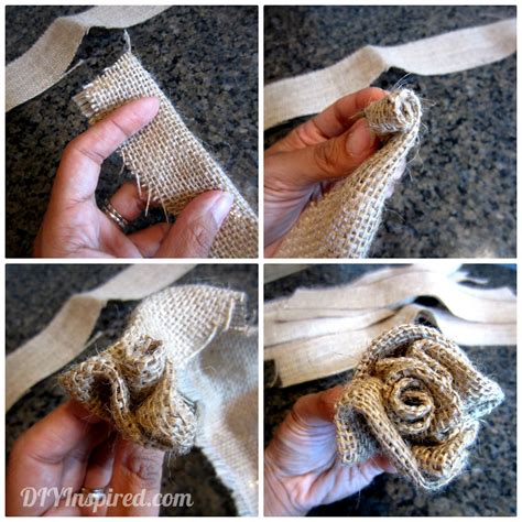 How To Make A Burlap Flower Diy Inspired