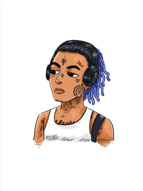 Xxxtentation Draw Profil Cartoon Rip Legend Rap Emo Caps Xxxtentacion