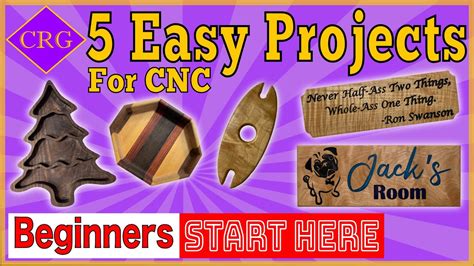 5 Easy Cnc Projects You Can Start Right Now Youtube