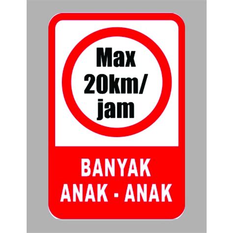 Jual Rambu Hati Hati Banyak Anak Anak 40 Cm Shopee Indonesia