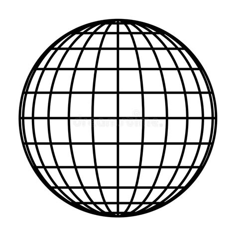 World Globe Black And White Clipart