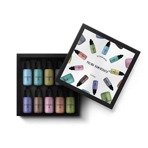 Kamenskaya Inks N Nude Series Box Set Of 9 Inks X 15ml Resin 4 Art