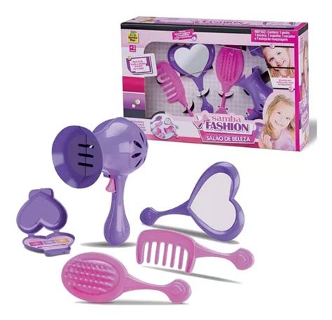 Kit Salao Beleza Secador De Cabelo De Brinquedo Infantil