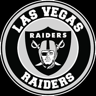 Las Vegas Raiders Circle Logo Vinyl Decal / Sticker CHOOSE SIZE 3'-12 ...