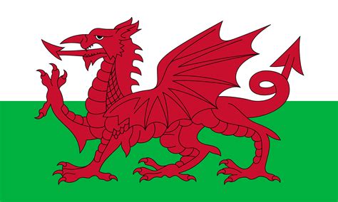 Wales Flagga Flaggorvarlden Se