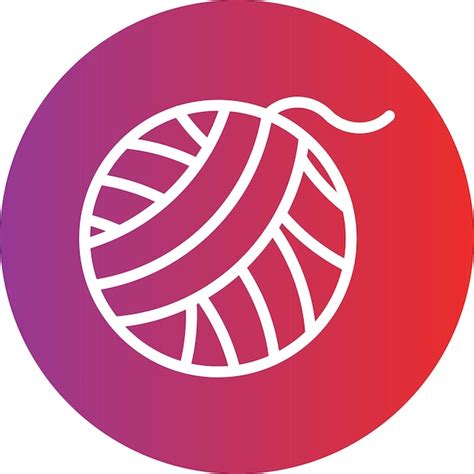 Premium Vector Yarn Ball Icon Style