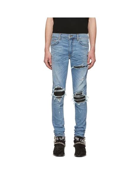 Amiri Blue Mx1 Jeans For Men Lyst Canada