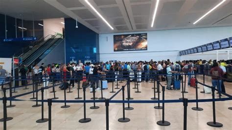 Reporta aeropuerto de Cancún hasta 20 vuelos cancelados debido a la