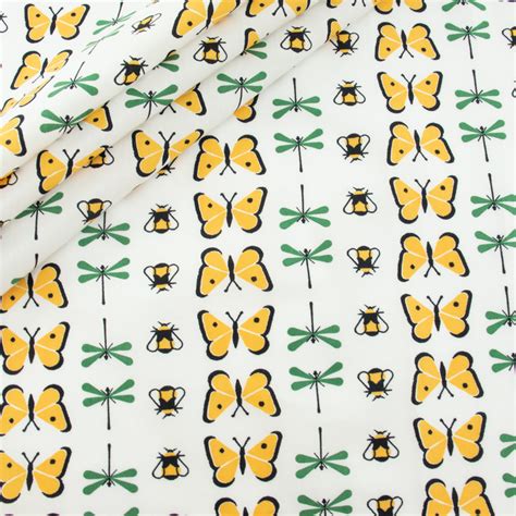 Winged Bugs Summer Charley Harper For Birch Organic Fabric Worm