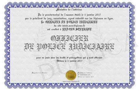 Officier De Police Judiciaire